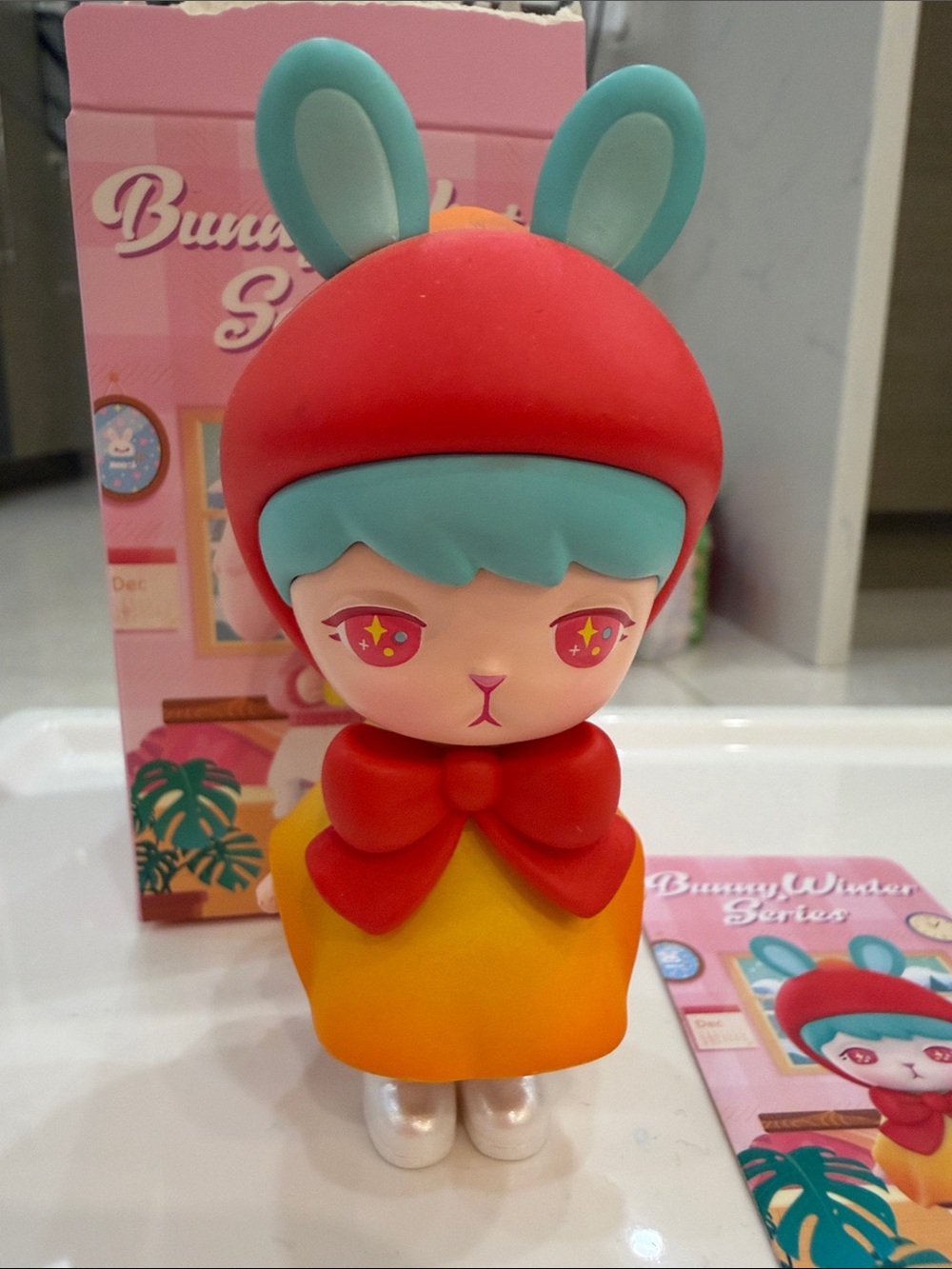 Bunny Winter Series Cute Bunny Doll - Red, Teal & Yellow